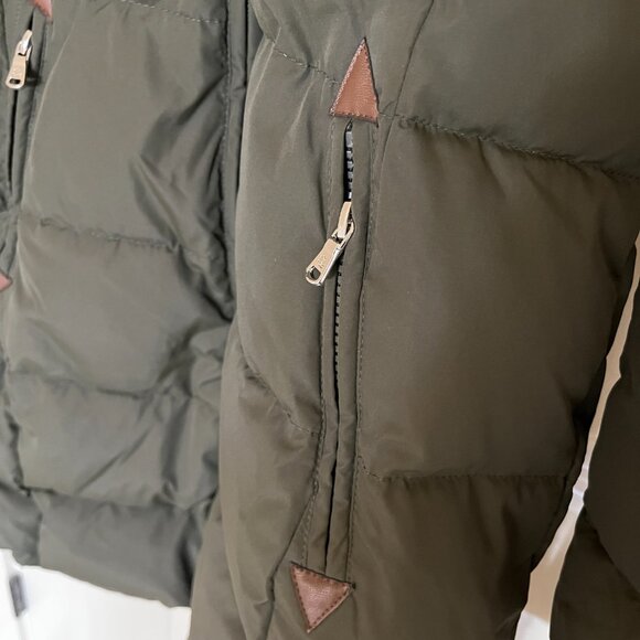 NWT Ralph Lauren women's Faux-Fur-Trim Hooded Down Puffer Coat - Olive Size PL - Picture 8 of 14